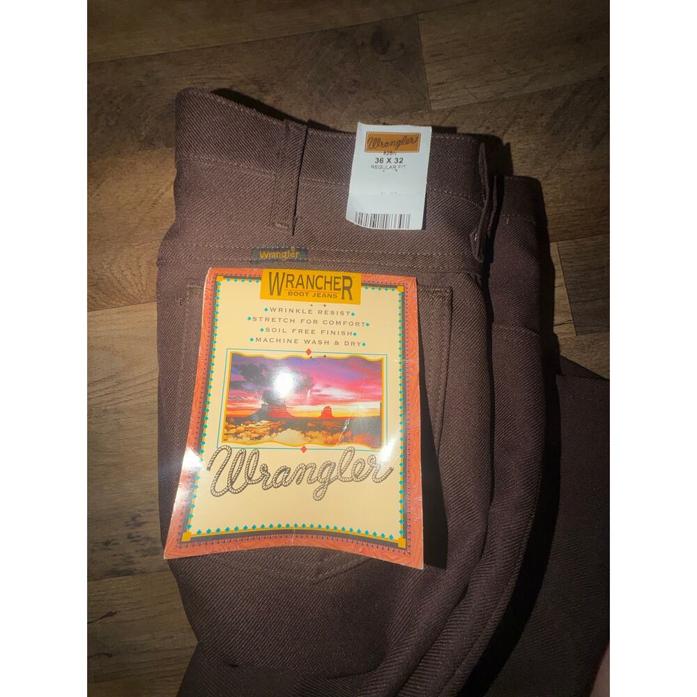 Wrangler wracher men’s New brown dress pants - Picture 6 of 16